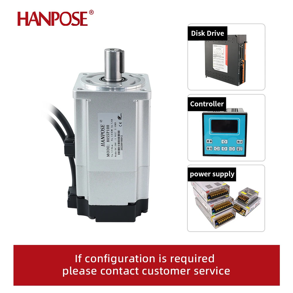 고성능 서보모터 드라이버 키트 ASD2100 220V 1000W 80SSP100 3.3N.m 5.4A 정토크 6000rpm AC 드라이브