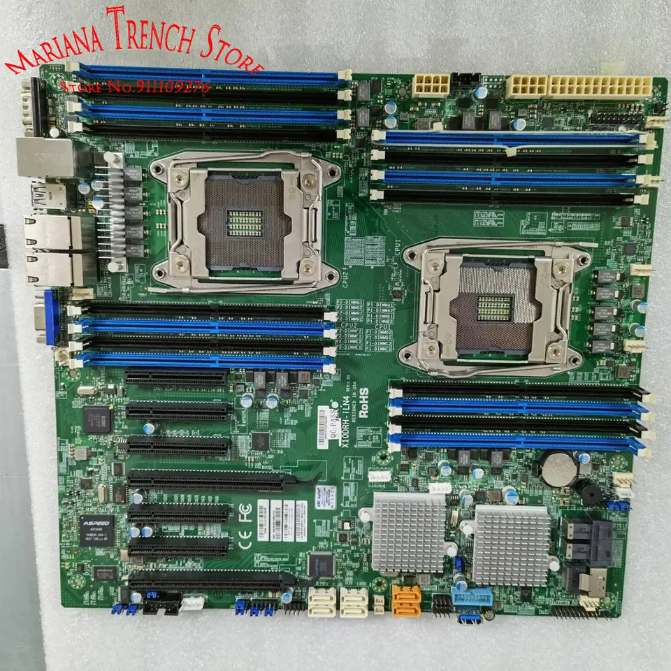 슈퍼마이크로 마더보드X10DRH-iLN4 LGA2011 E5-2600 v4 v3 군 DDR4 IPMI 2.0