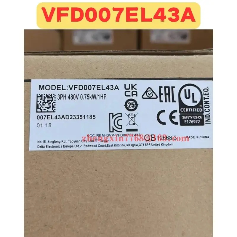 오리지널 주파수 변환기 VFD007EL43A 신