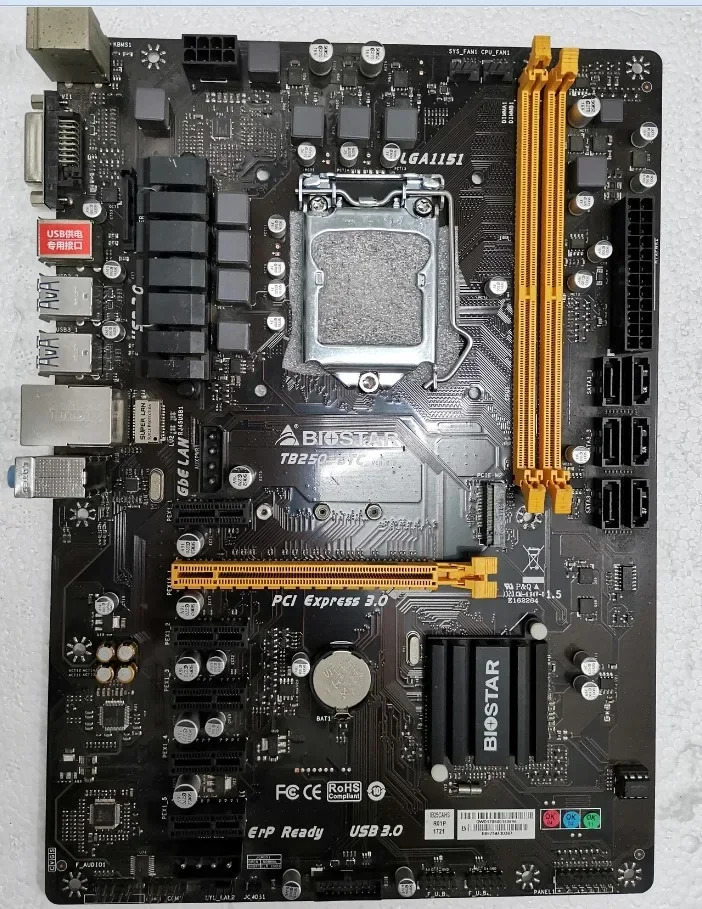 BIOSTAR TB250-BTC B150M H170 H110 메보드 1151 핀 지원 대