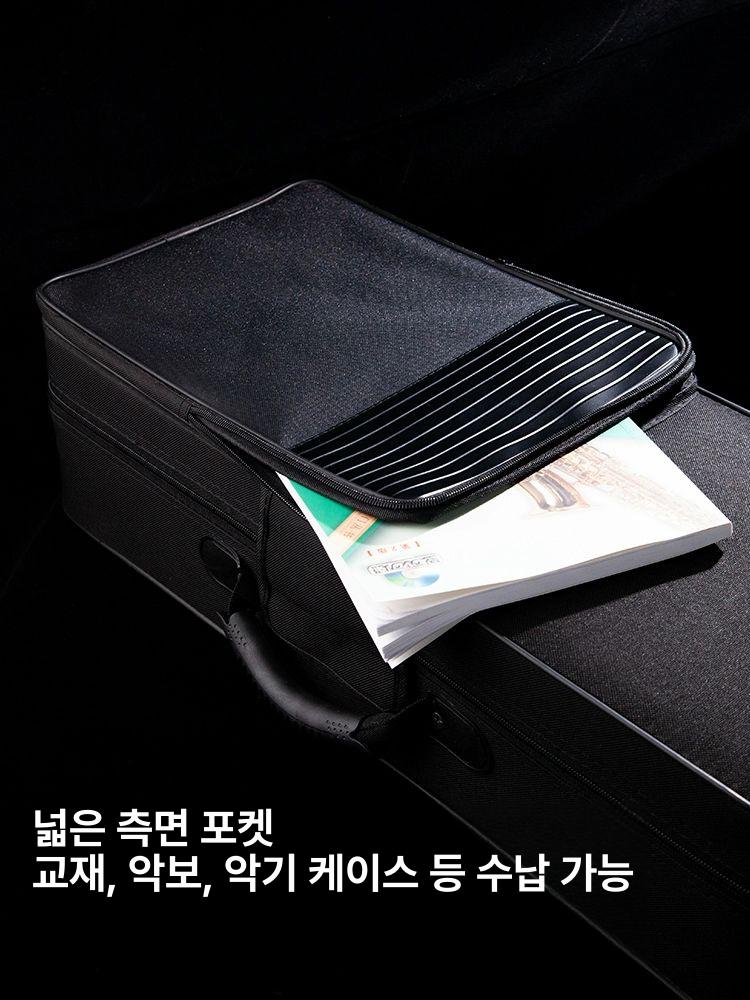 휴대용 하드케이스 색소폰 백팩 보관 관악기 수납 캐리어 지퍼 패딩 포켓 전용 - 상세 이미지 3