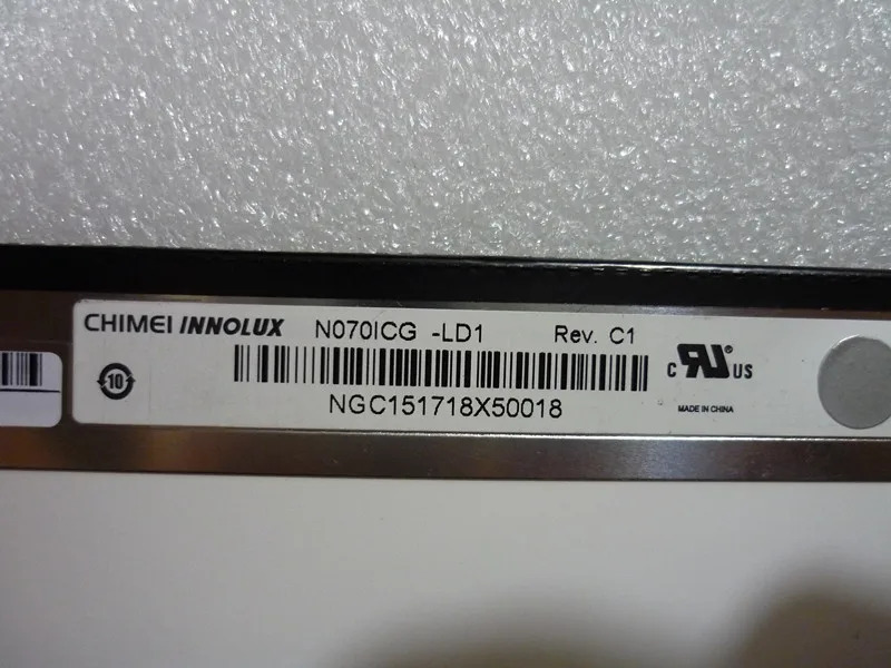 INNOLUX N070ICG-LD1 내부 디스플레이 LCD 화면 7.0 인치
