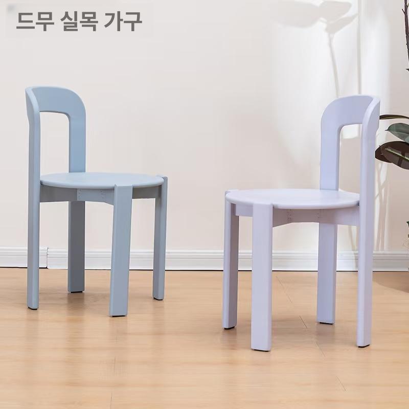 가죽 원목의자 다이닝체어 레스토랑 빈티지 인테리어 주방 앤틱의자 식당의자 프렌치 - 상세 이미지 3