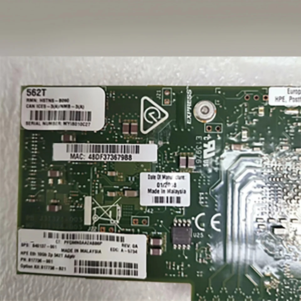 H-P hp호환E 562T 10Gb 2 포트기가 비트 이더넷 카드 817738-B21 840137-001 817736-001