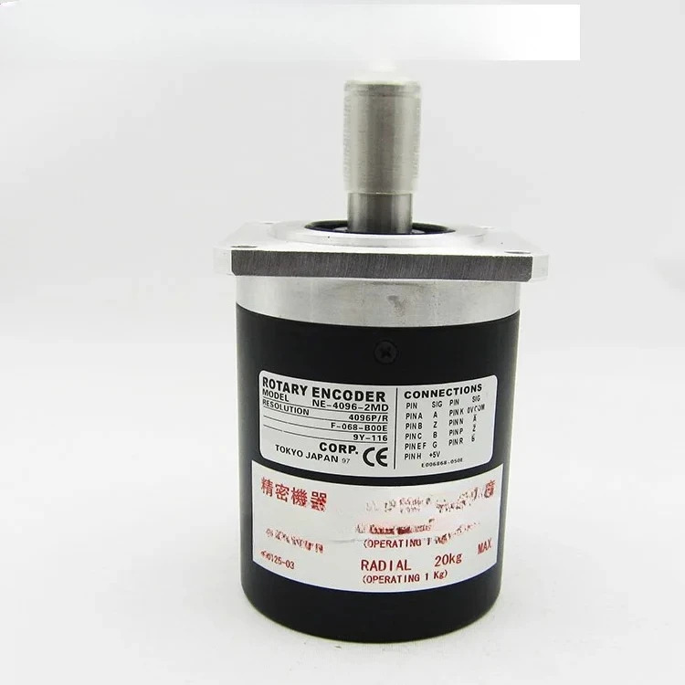 NE-4096-2MD 로터리 엔코더 외경 68MM 전압 5V 샤프트 직경 15MM 신규