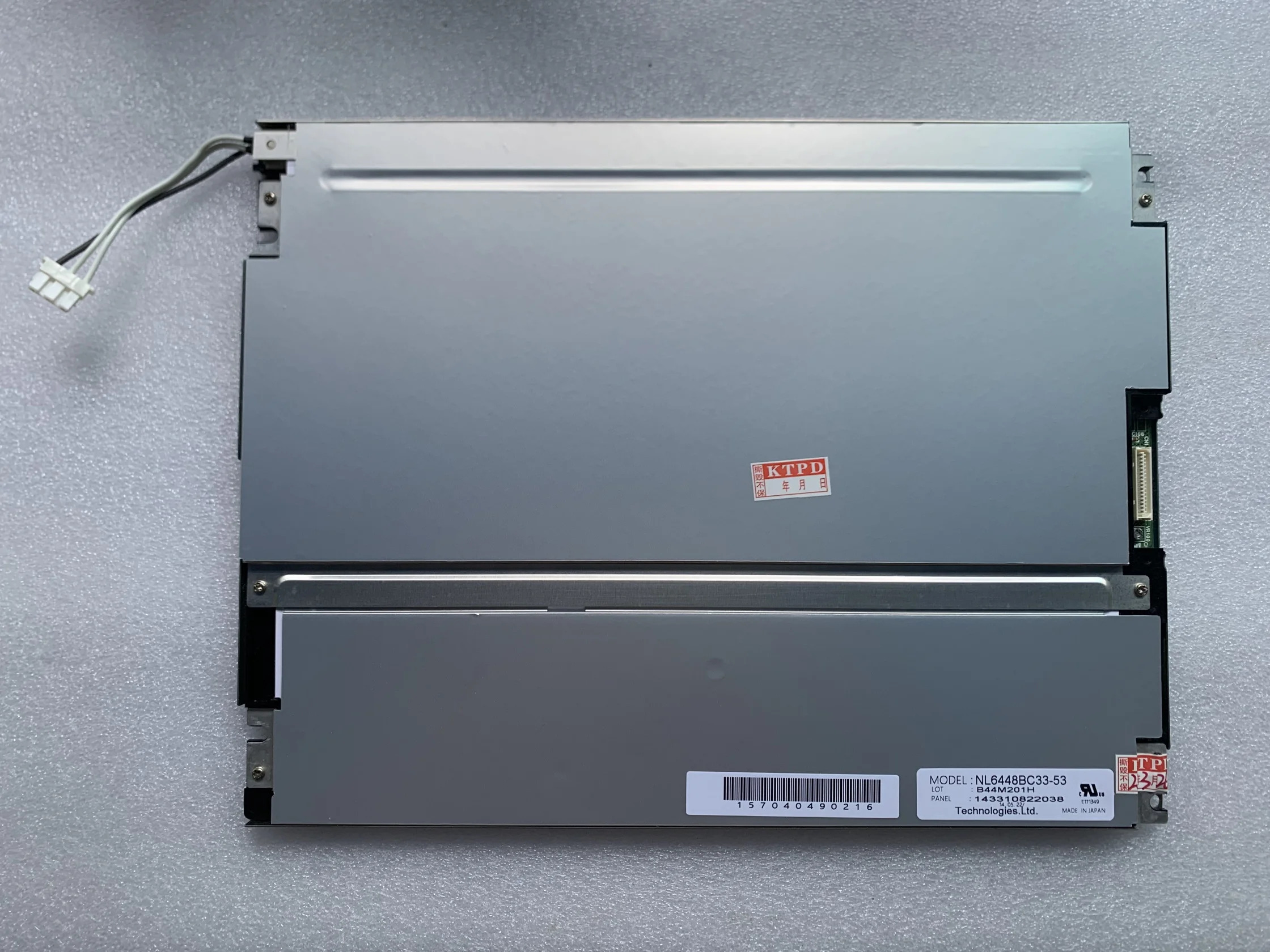 NL6448BC33 10.4 인치 LCD 디스플레이 스크린 패널