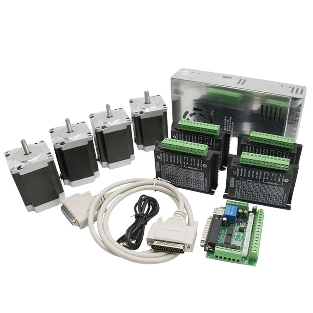 CNC 머신 컨트롤러 키트 4N 네마 34 76mm 스테퍼 모터 드라이버 DM860H 전원 350W 48V