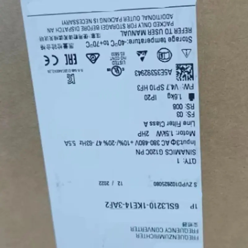 인버터 6SL3210-5BE15-5UV0 6SL3210-5BE17-5UV0 6SL3 210-5BE15-5UV0 210-5BE17-5UV0