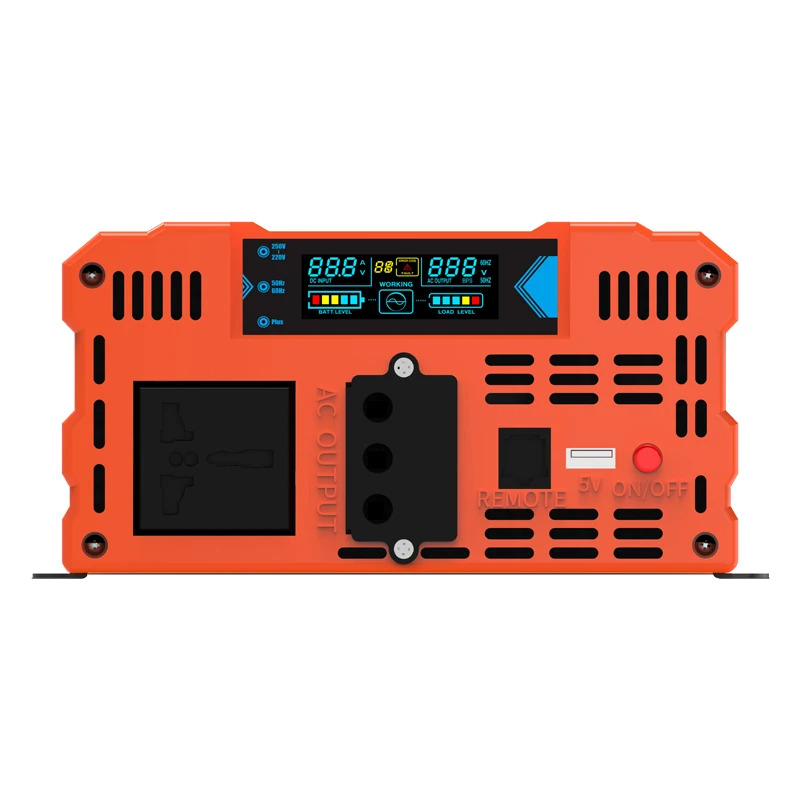 DC12V 24V 48V 60V 72V를 AC 220V 2000W 순수 사인파 전원 인버터LCD 디스플레이 포함로 변환