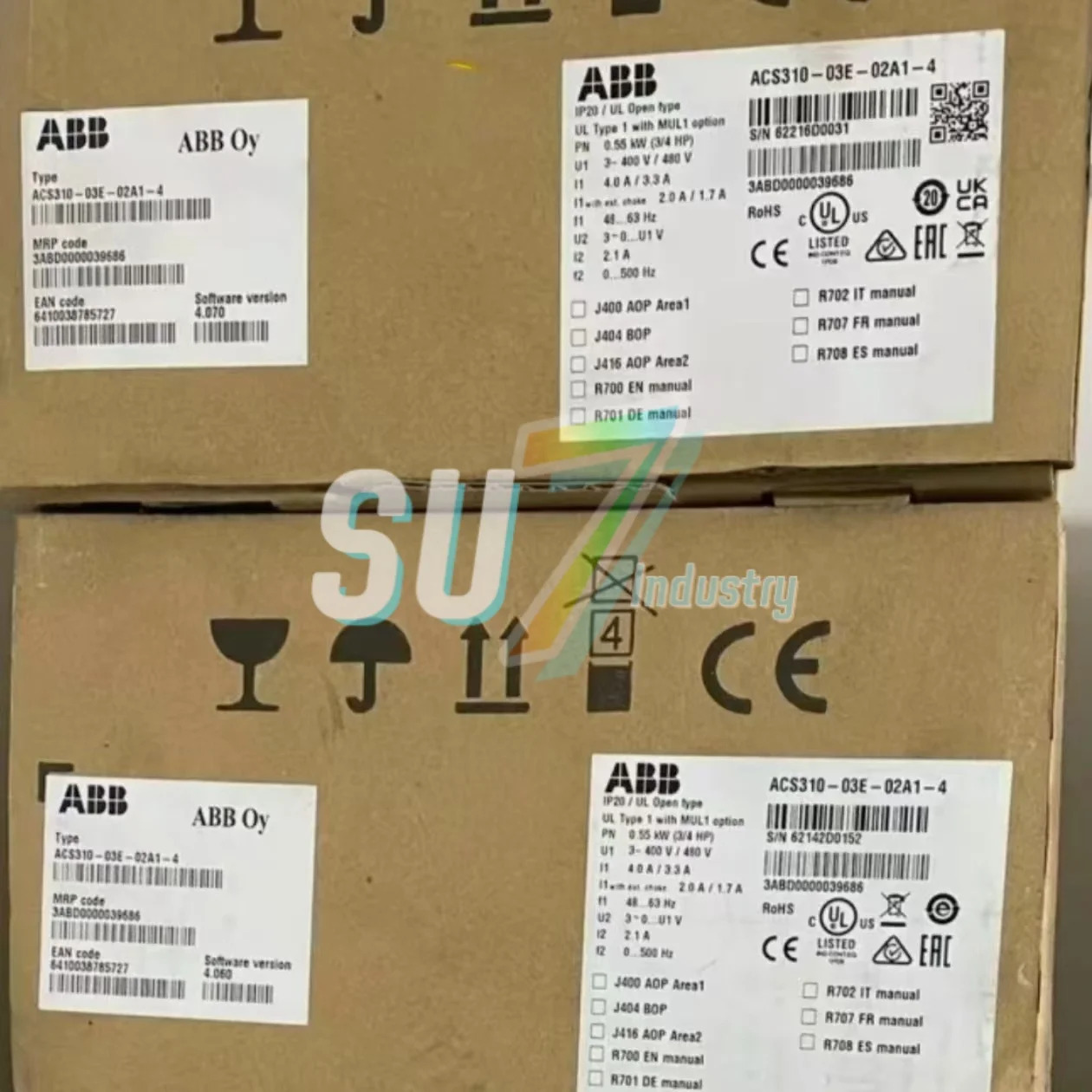 주파수 변환기 ACS310-03E-01A3-4 ACS310-03E-02A1-4 신규