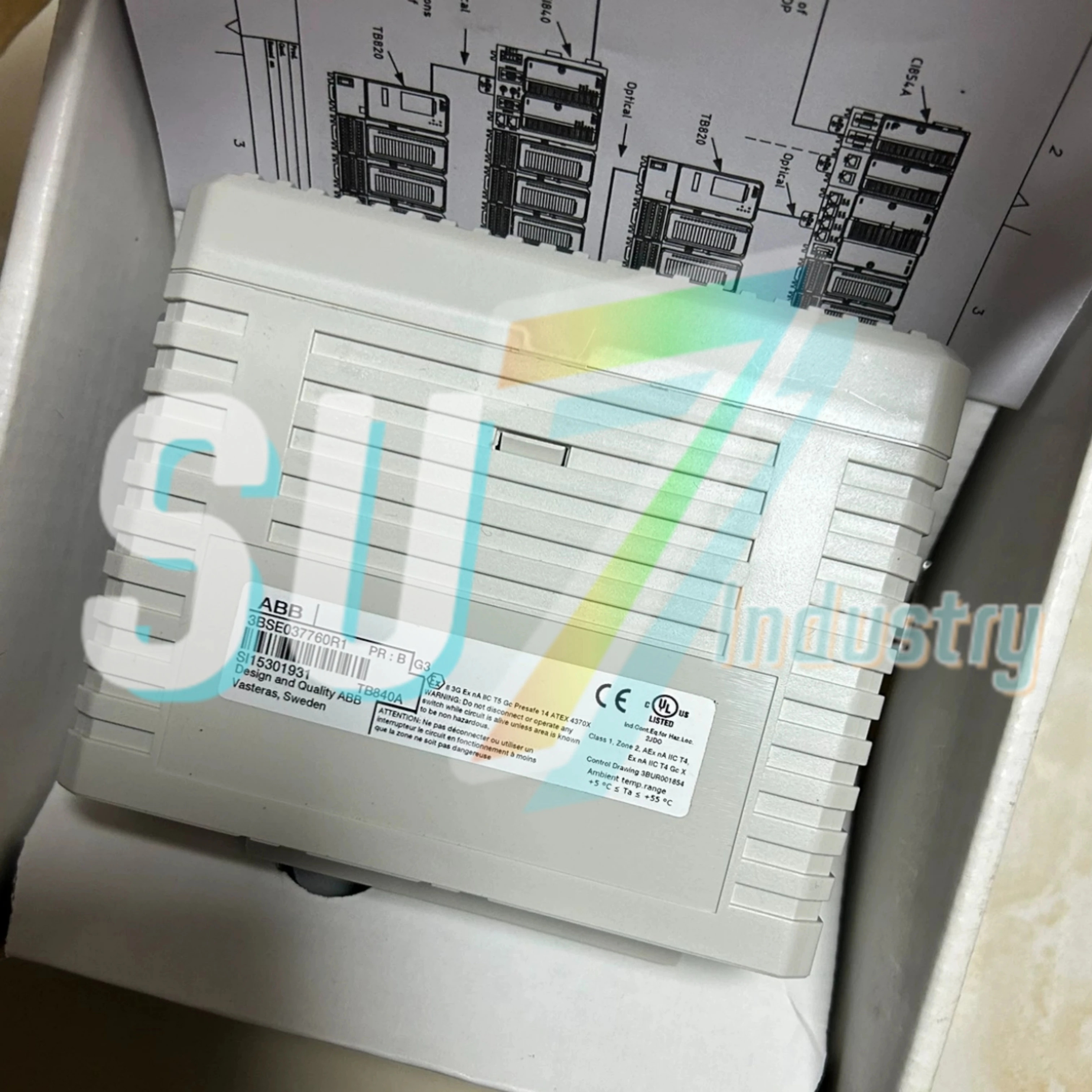 오리지널 PLC 모듈 DX571 1TNE968902R2302 RLM01 3BDZ000398R1 SB822 3BSE018172R1 TB820V2 3BSE013208R1 TB840