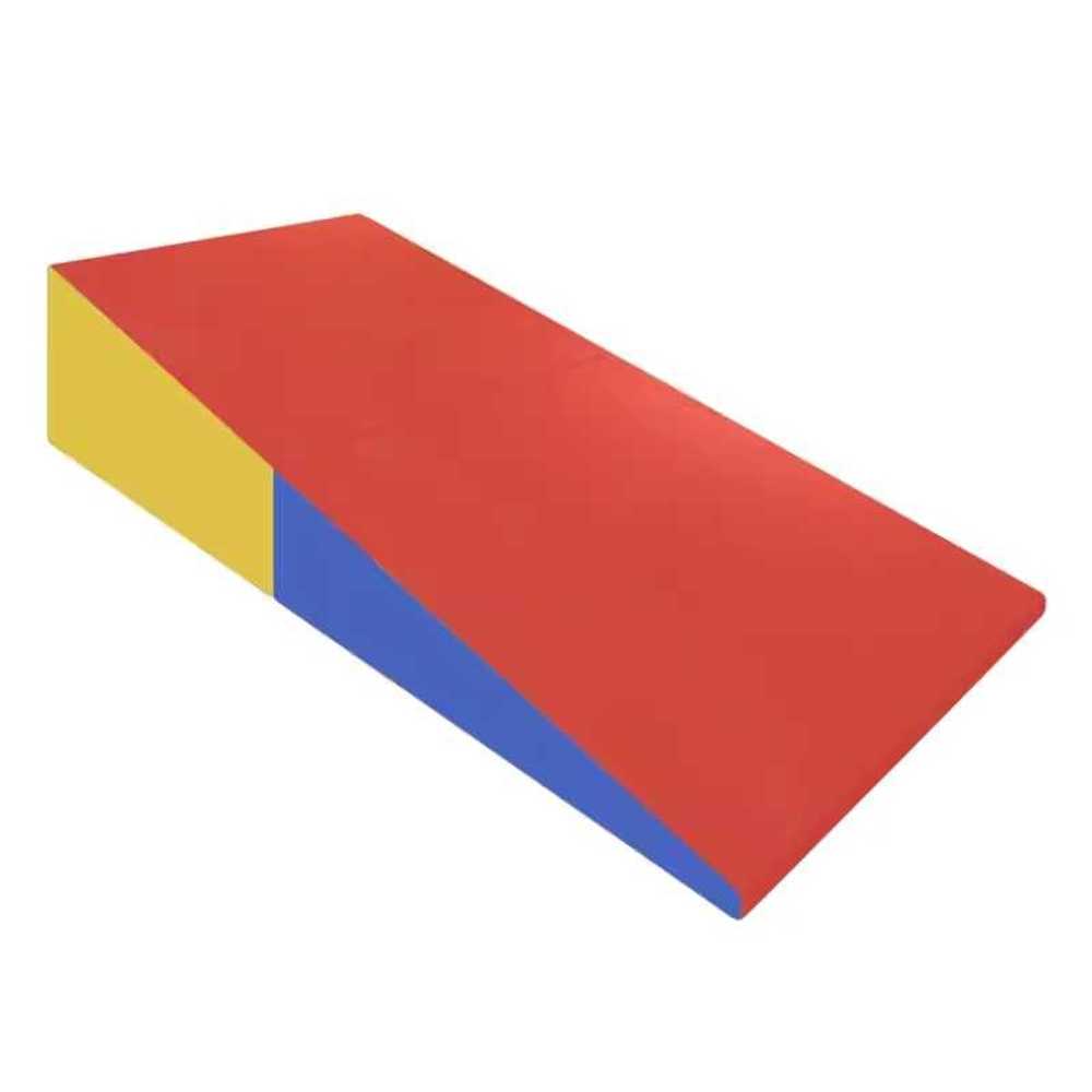 접이식 뜀틀 경사 매트 슬로프 체육관 교육 훈련 삼각 120x60x35cm - 상품 이미지