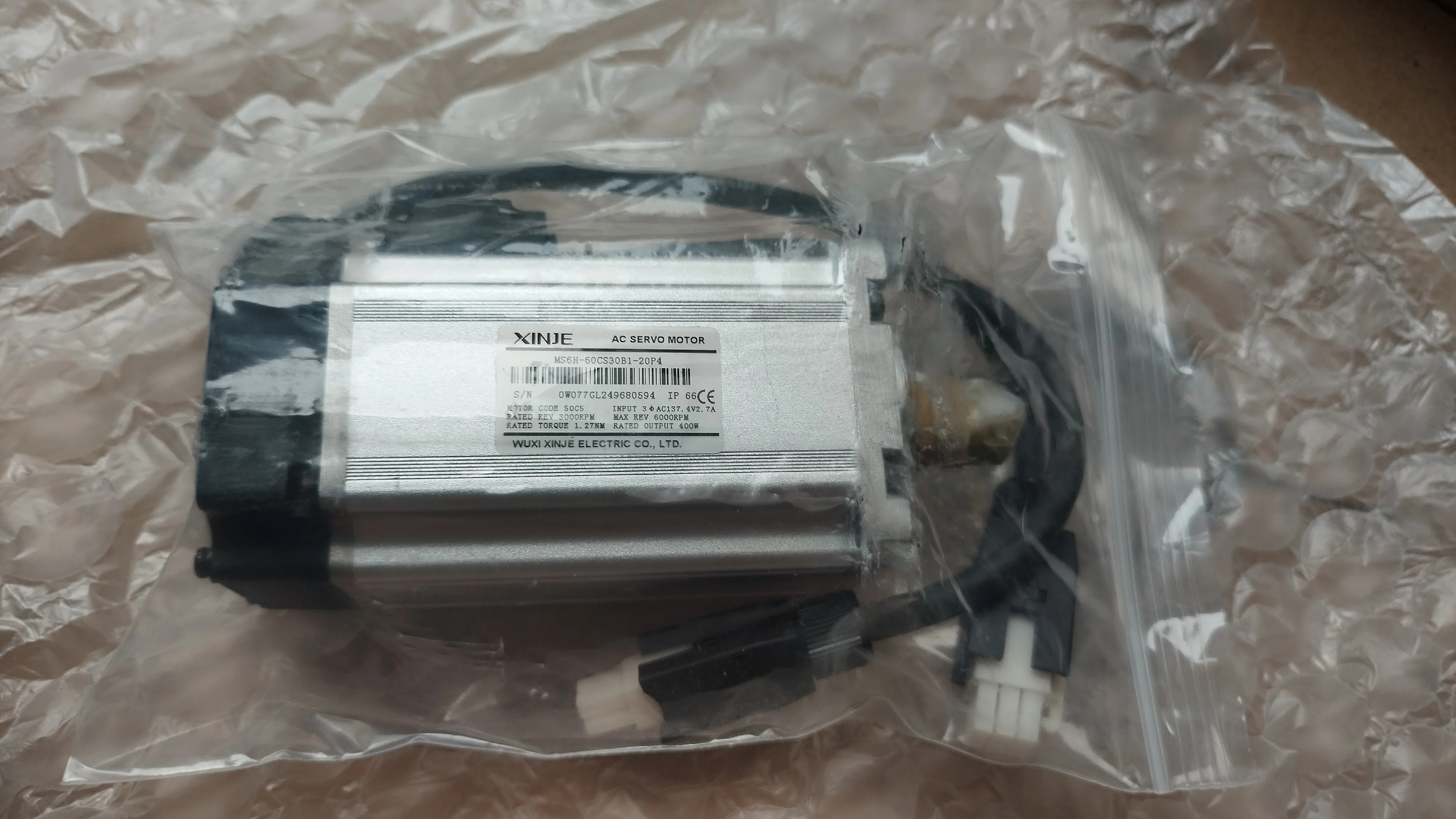 XINJE 서보모터 400W 고관성 MS6H-60CS30B1-20P4 가 AC 서보 드라이버 모터