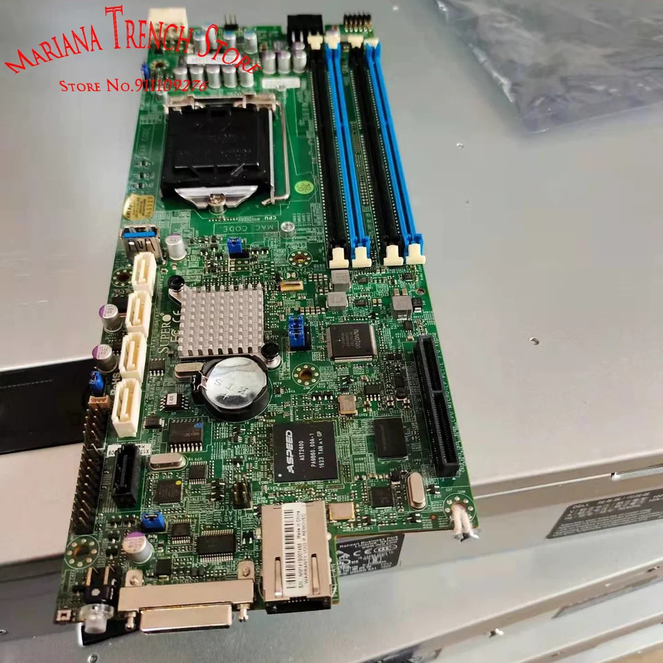 슈퍼마이크로 마더보드X10SLE-F 단일 소켓 H3 LGA 1150 E3-1200 V3 V4 4 세대 코어 i3