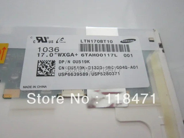 오리지널 A  등급 LCD 디스플레이 LTN170BT10 001 LTN170BT10-001 17.0 인치