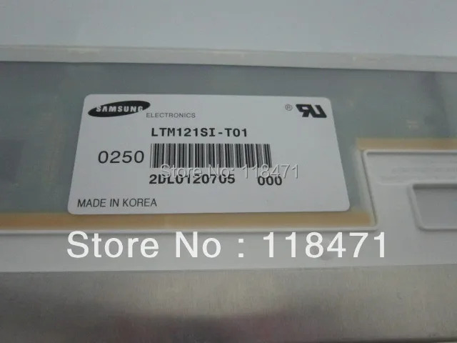 A 등급 LTM121SI-T01 12.1 인치 LCD 패널 800RGBx 600 SVGA