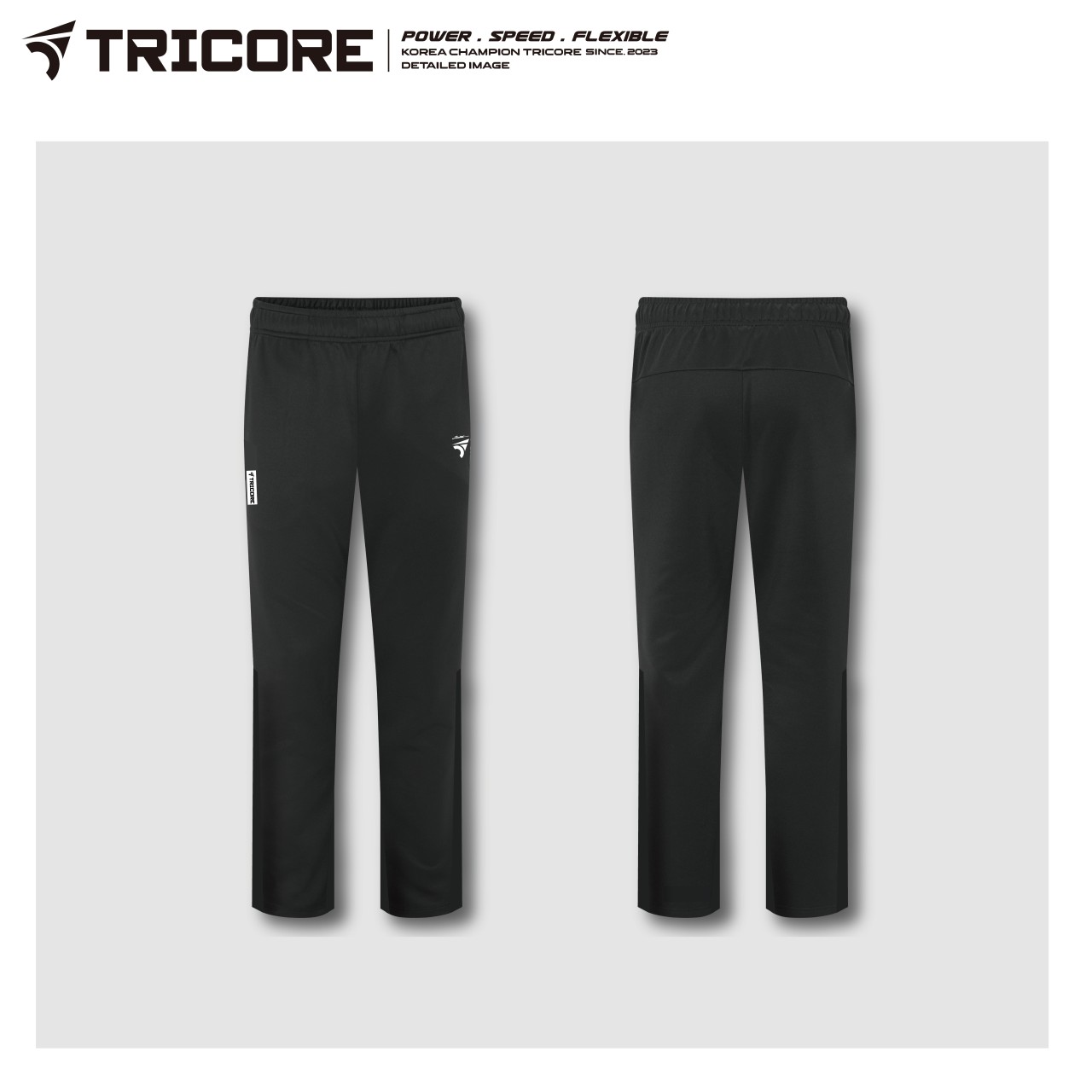 트리코어 배드민턴 트레이닝 바지 긴 레귤러핏 츄리닝 세트 운동 스포츠 TP10-5/6004 - 상품 이미지