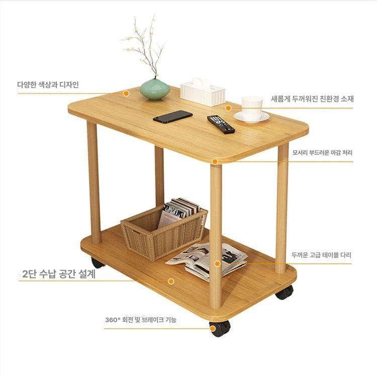 컴퓨터 수납장 서랍장 이동식 사무실 받침대 다이 바퀴 사무용 다용도 서재 오피스 - 상세 이미지 2