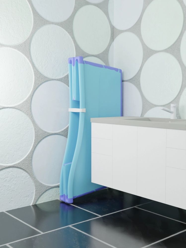 홀로 사우나 휴대용 목욕 조립 성인접이식욕조 반신욕기 핑크 공간활용 개인 물절약 - 상세 이미지 3