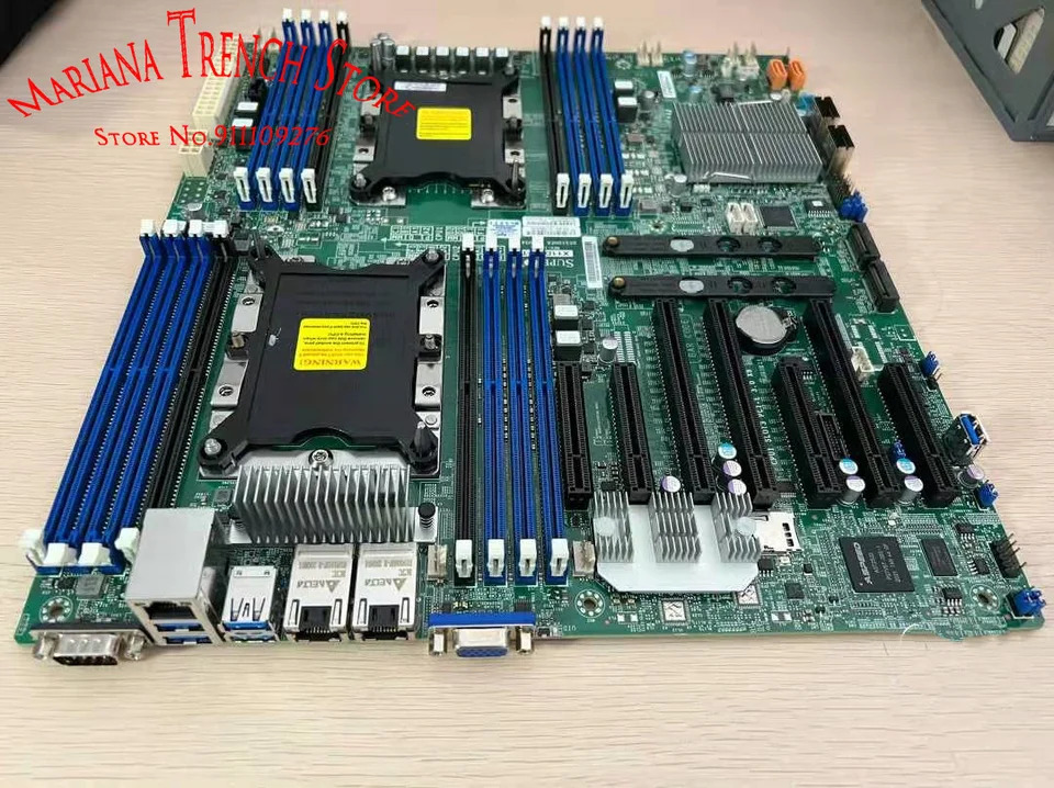 슈퍼마이크로 마더보드X11DPH-T Xeon 확장 프로세서 LGA-3647 DDR4 7 PCI-E 3.0 슬롯 듀얼 LAN 10GBase-T