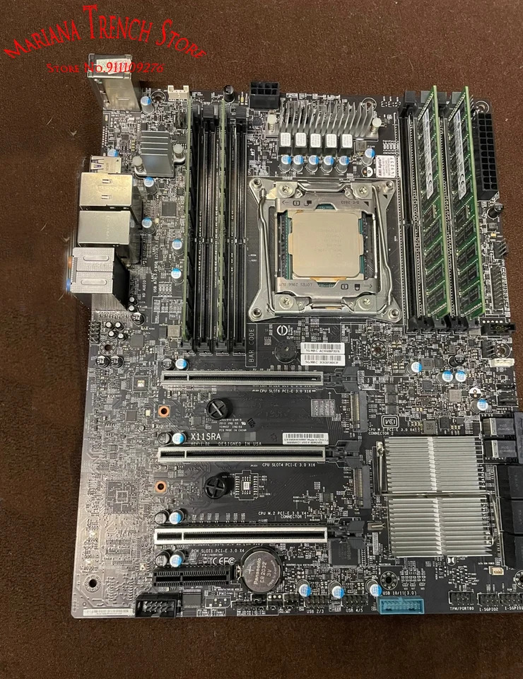 슈퍼마이크로 마더보드X11SRA Xeon W-2100 W-2200 프로세서 LGA-2066 DDR4 LAN 파이 I219LM / AQC108