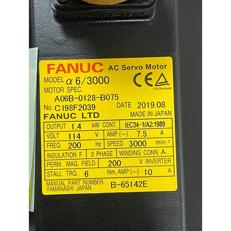 A06B-0128-B075 알파 Cnc Ac 서보모터
