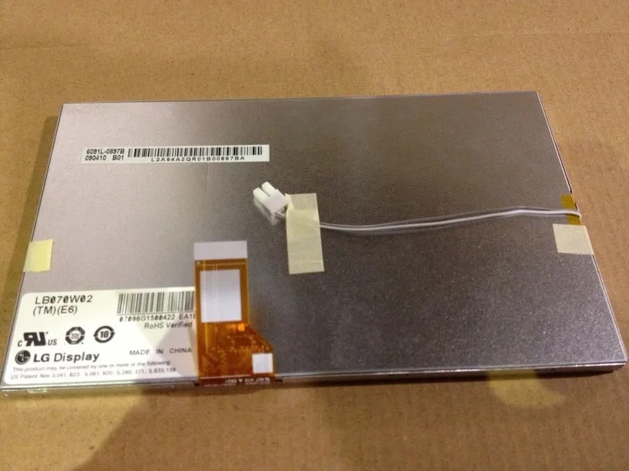 오리지널 자동차 DVD 프레임 내비게이션 LCD 화면 LB070W02 TME2 TMJ2 7 인치 신