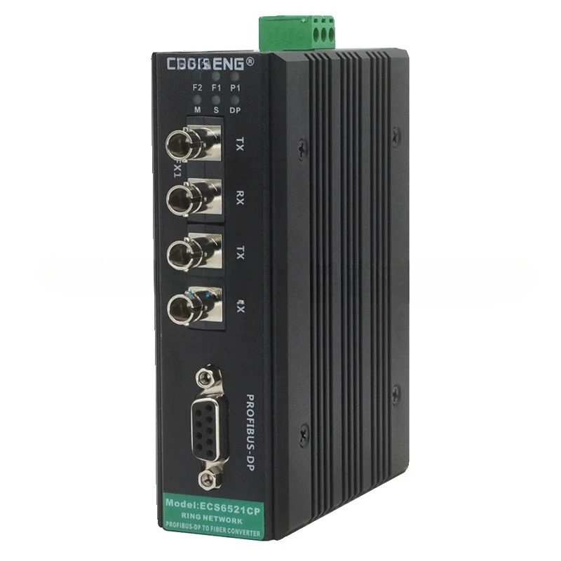 산업Profibus DP - 광섬유 트랜시버 듀얼 광 포트 핸드인핸드 배선