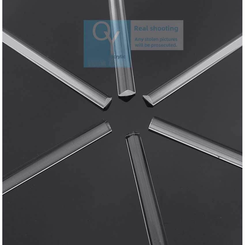 투명 아크릴 환봉 직각삼각형 막대 삼각쫄대 파이프 사각봉 스틱 - 상세 이미지 3