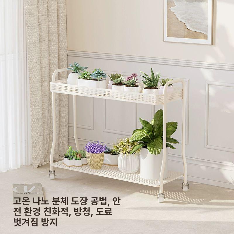 미니 화분장식장 선반 이동식 정리대 거실 거치대 - 상세 이미지 5