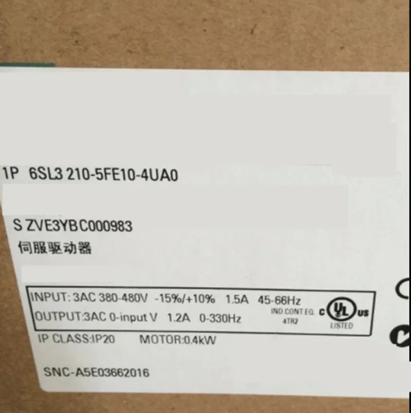 오리지널 인버터 6SL3210-5FE10-4UA0 6SL3210-5FE10-8UA0 Warrently