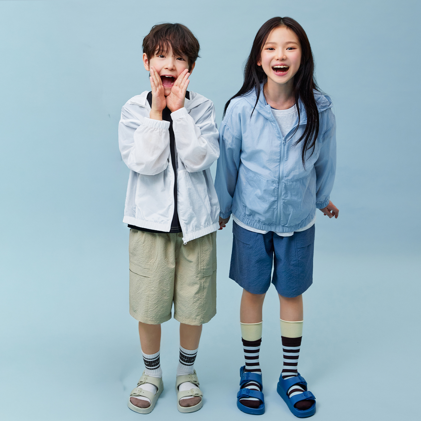 키즈 윈드브레이커 라이트 후드 아동 바람막이 키즈 아우터 윈드브레이커 후기