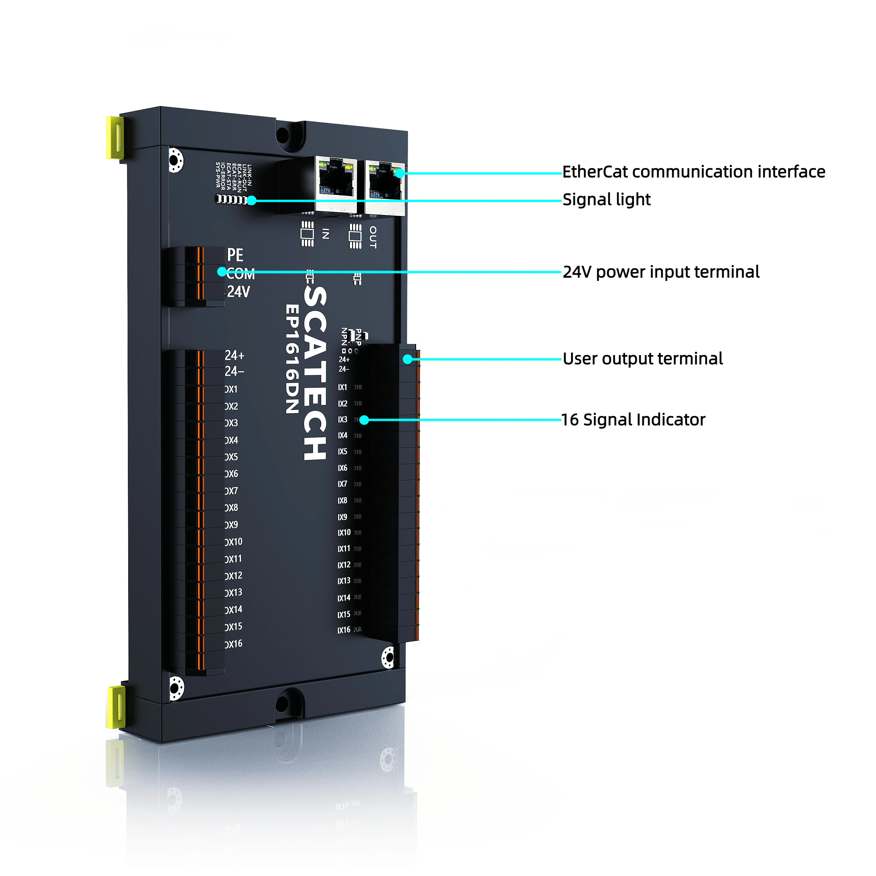 EtherCAT 원격 Io 모듈 이더넷 분산 디지털 아날로그 Ethercat 모드 고속