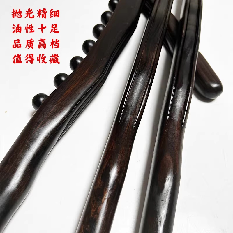 마사지 목봉 괄사 스틱 스트레칭 림프순환 발 종아리 38cm 자광단 - 상세 이미지 3