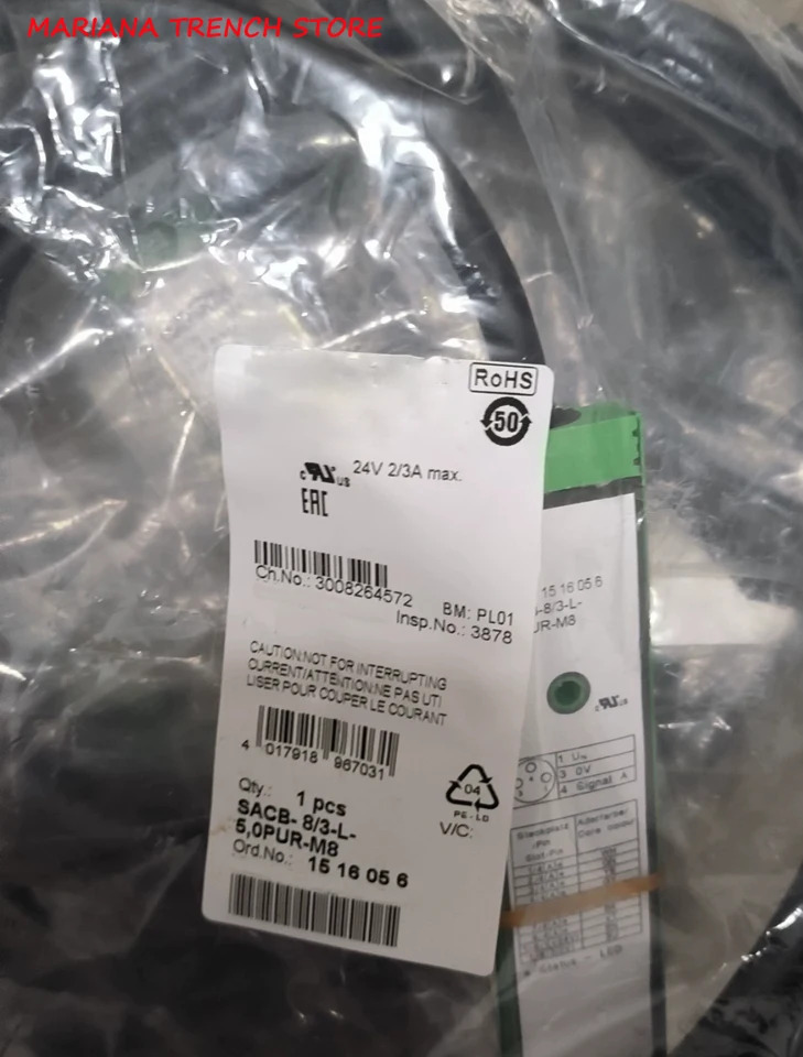 센서 액추에이터 피닉스 SACB- 8/3-L- 50PUR-M8 1516056