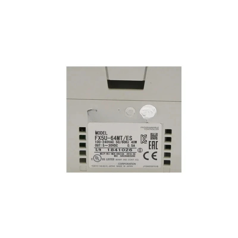 FX5U 시리즈 PLC 모듈 프로그래밍 컨트롤러 FX5U-32MT/ES FX5U-64MT/ES FX5U-80MT/ES 신