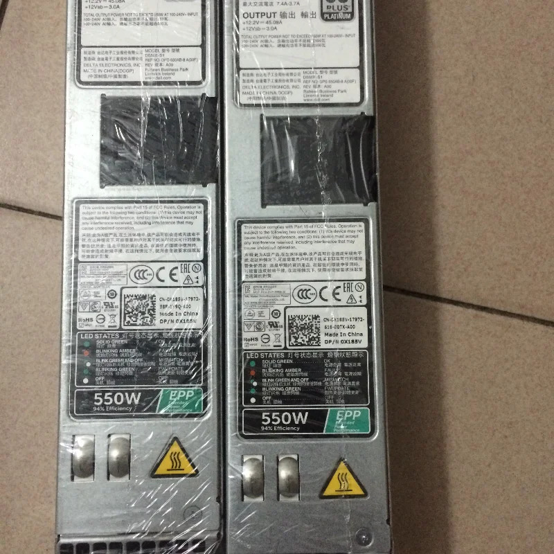 서버 전원공급장치 키트 델 R430 R440 550W 034X1 d550e-s1 X185v