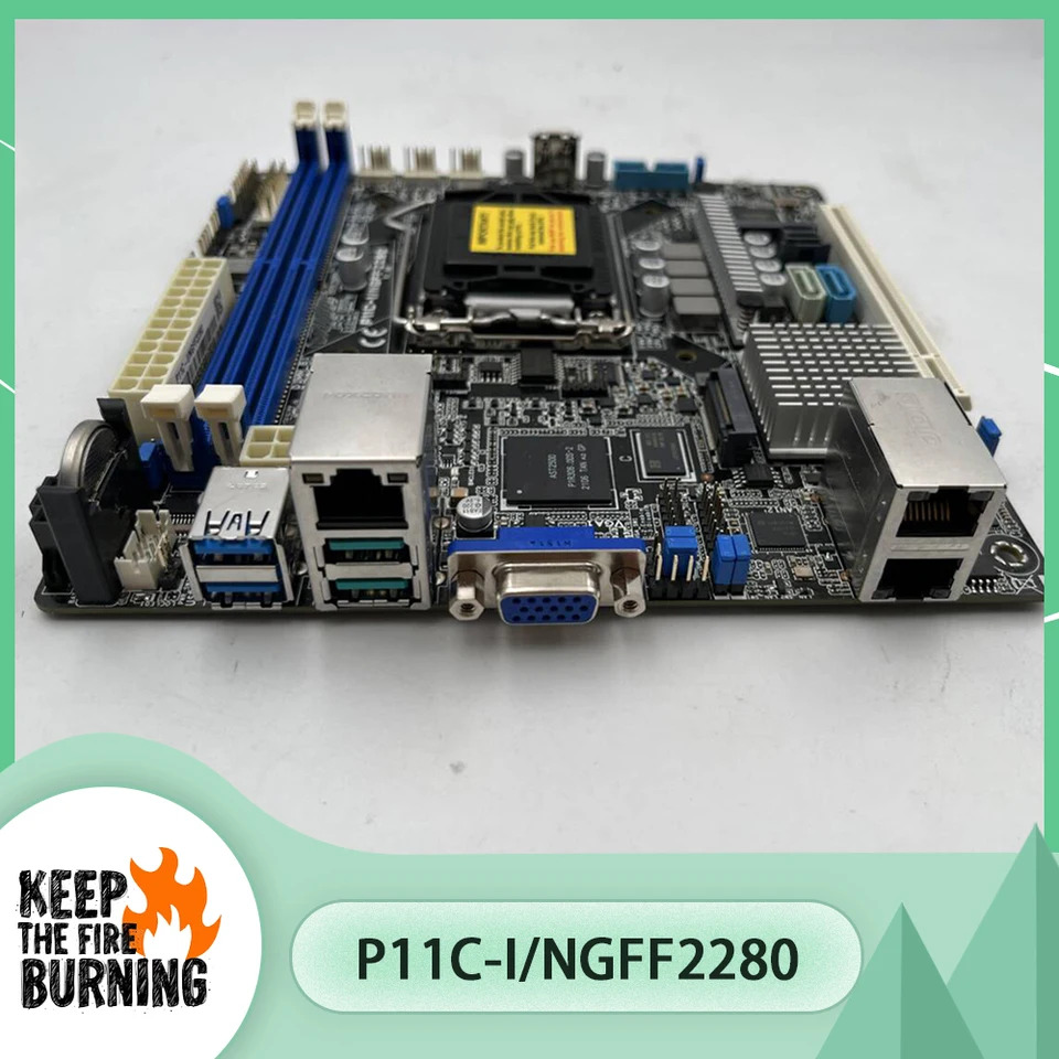 ASUS호환 워크스테이션 마더보드P11C-I NGFF2280 mini-ITX P11C-I