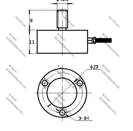 로드셀 장력 센서 싱글 엔드 나사 패턴 100KG200KG300KG500KG1T3T5T