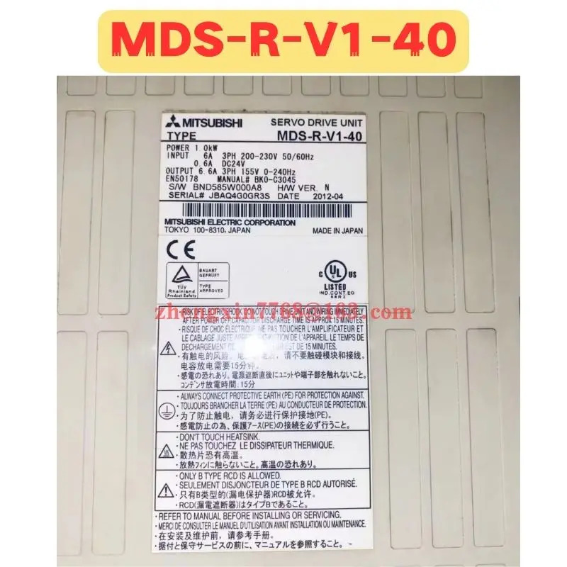 리퍼 서보 드라이브 MDS-R-V1-40 MDS R V1 40 정상 기능 완료
