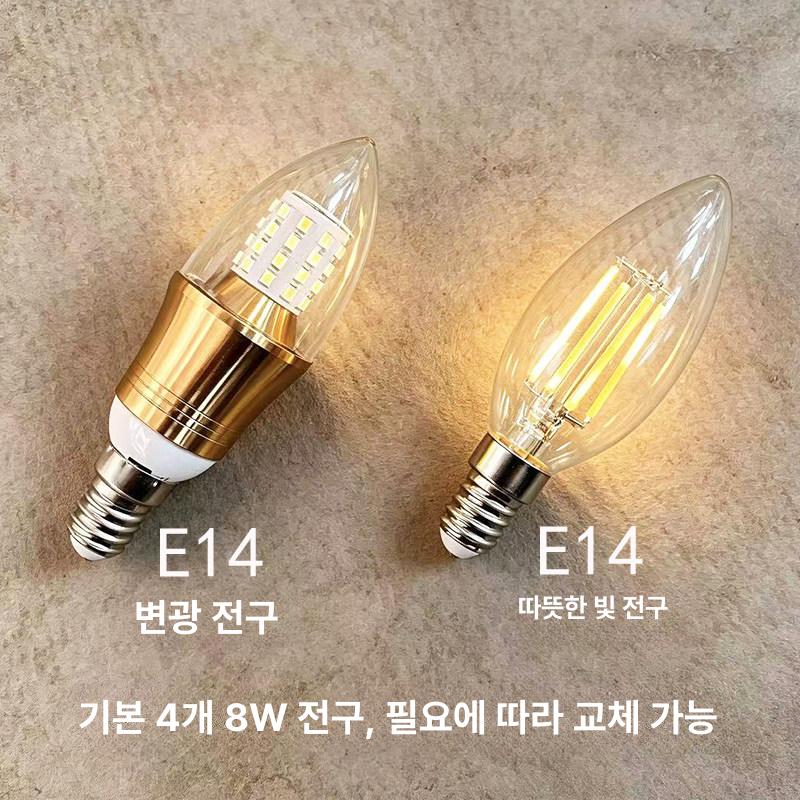 샹들리에 빈티지실링팬 리모컨 리모콘 램프 조명 침실 카페 엔틱 천장실링팬 천장팬 - 상세 이미지 3