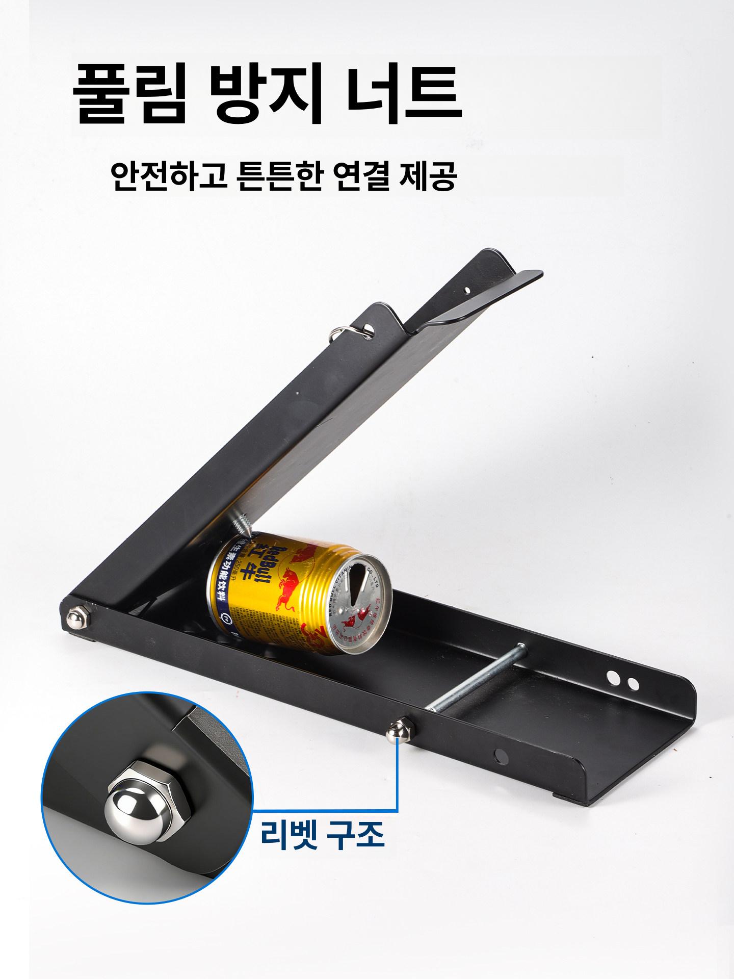 페달식 캔압축기 캔도리 페트병 프레스 레버 방식 발로 밟는 캔압착기 깡통 재활용 - 상세 이미지 3
