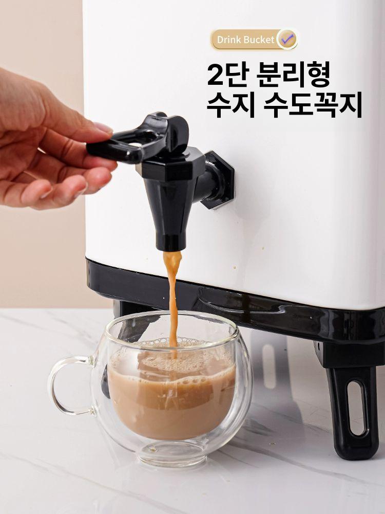 온수통 보온물통 단열 물끓이기 육수 이중 보온통 장국통 온탕기 더블 워터 - 상세 이미지 2