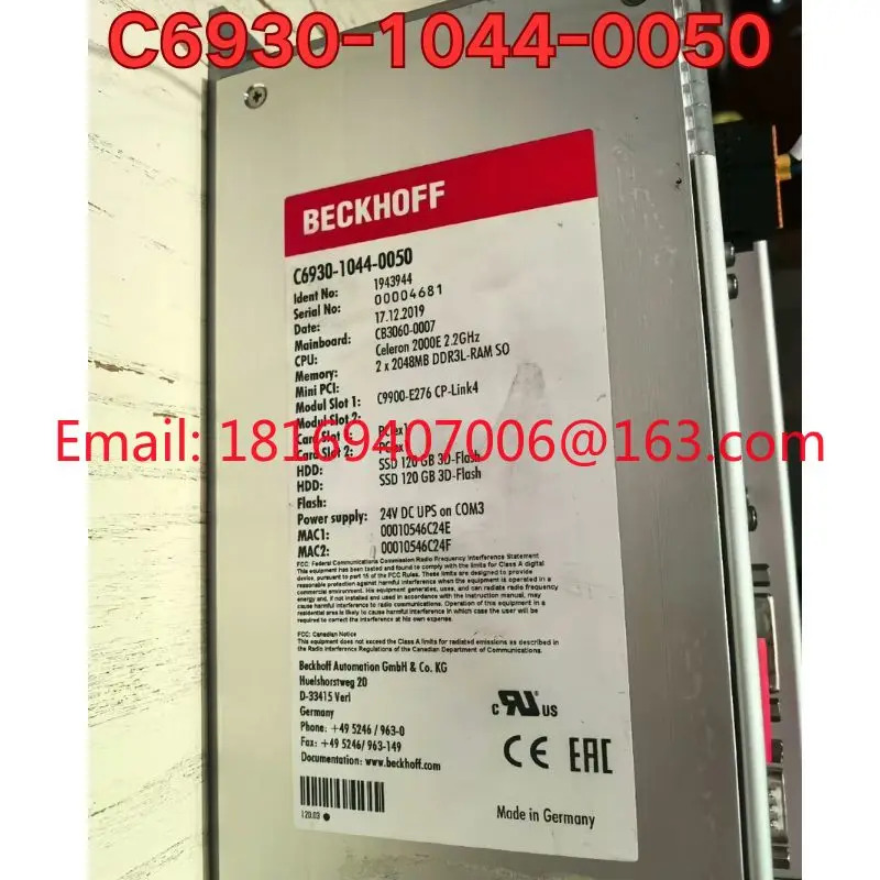 리퍼 C6930-1044-0050 PLC 산업컴퓨터 기능 리퍼는 정상