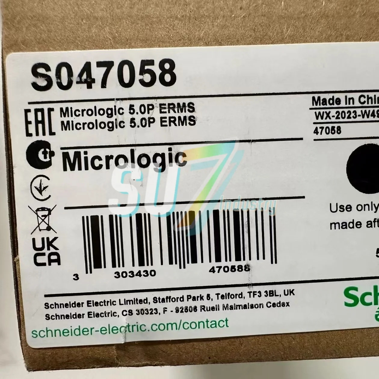 제어 장치 micrologic 5.0P 47058 6.0A 33073 원본