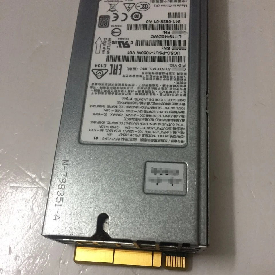 PS-2112-9S-LF UCSC-PSU1-1050W 시스코 서버 전원공급장치