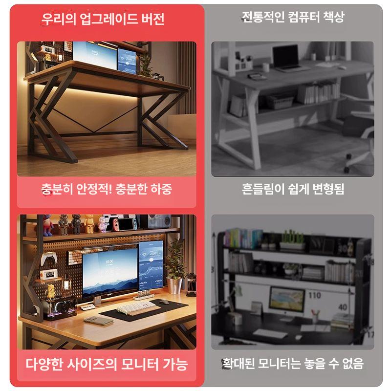 타공걸이 타공판보드 철판 후크 소품 진열대 책상타공판 철제타공판 정리 다용도 - 상세 이미지 3