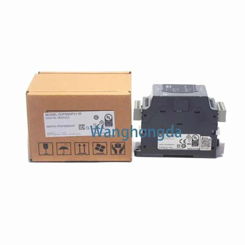오리지널 DVP08XP211R PLC 확장 모듈 8 포인트 4DI 4DO 릴레이 DC 전원공급장치 포장 신