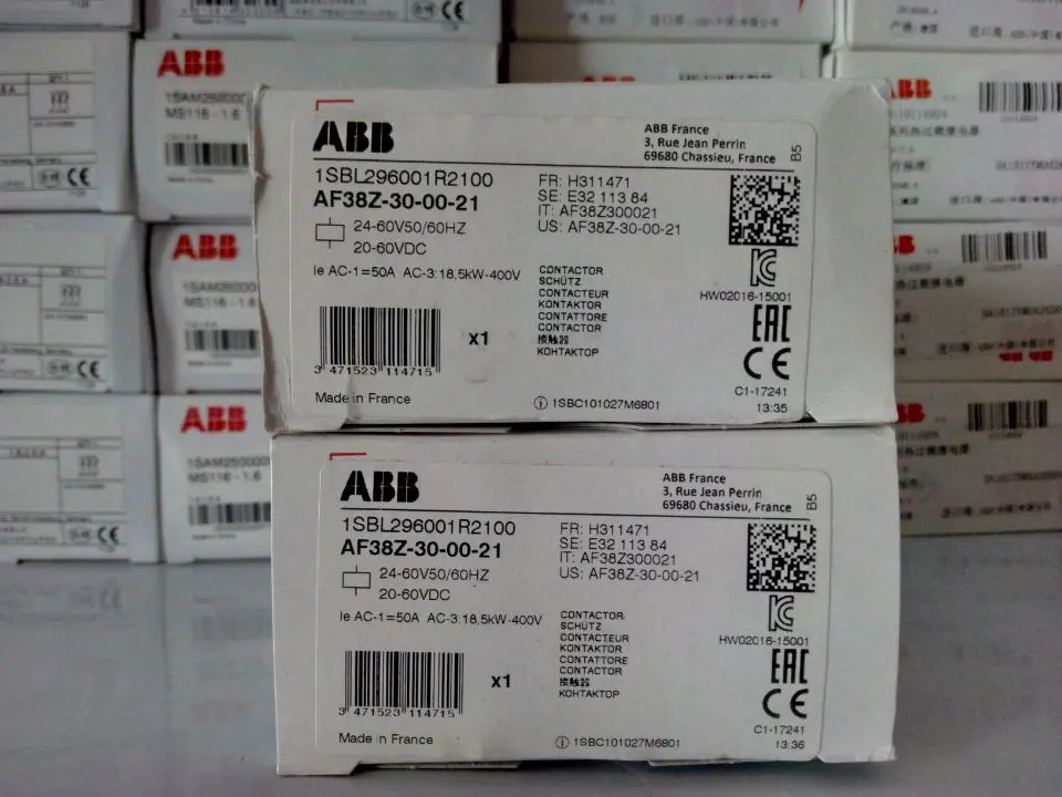 ABB 접촉기 AF38Z- 30-00-21 AF30Z- 38-00-23 DC AC 공유 오리지널