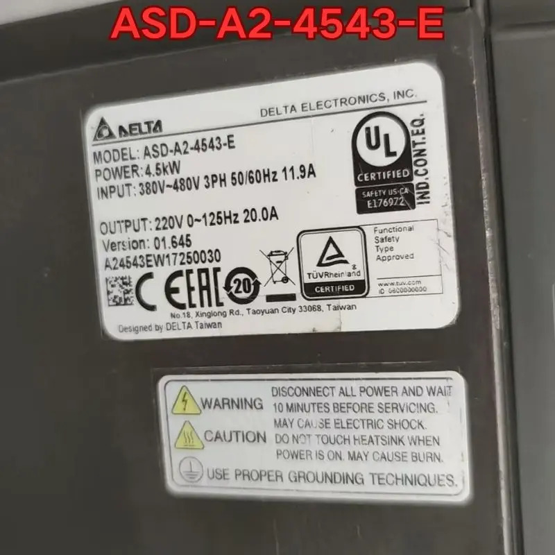 리퍼 서보 드라이브 ASD-A2-4543-E 머신 완료